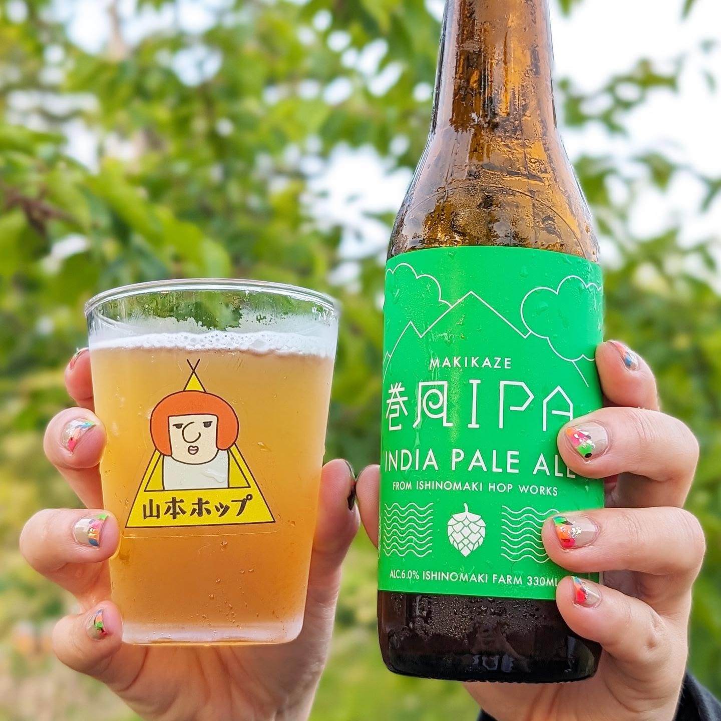 山本ホップが頂いたISHINOMAKI HOP WORKSの「巻風IPA MAKIKAZE IPA」