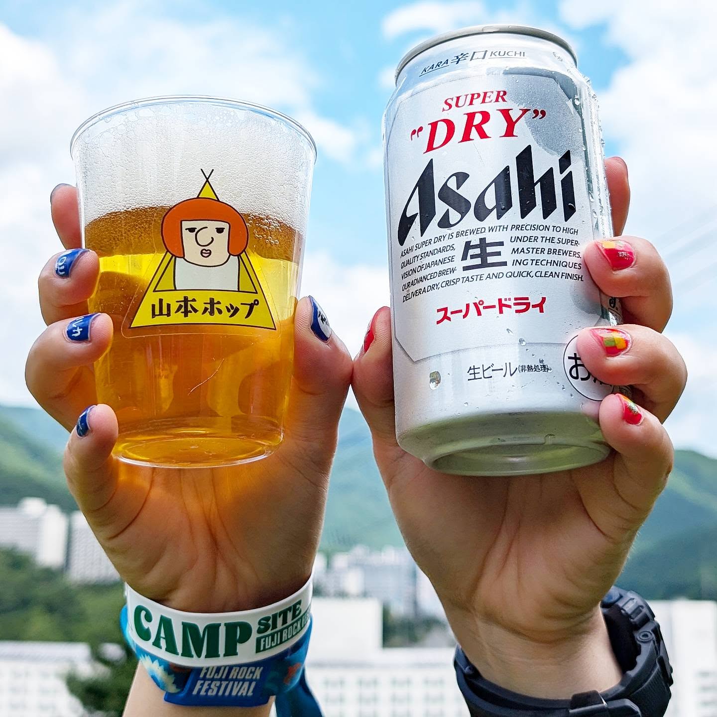 山本ホップが頂いたアサヒビールの「アサヒスーパードライ」