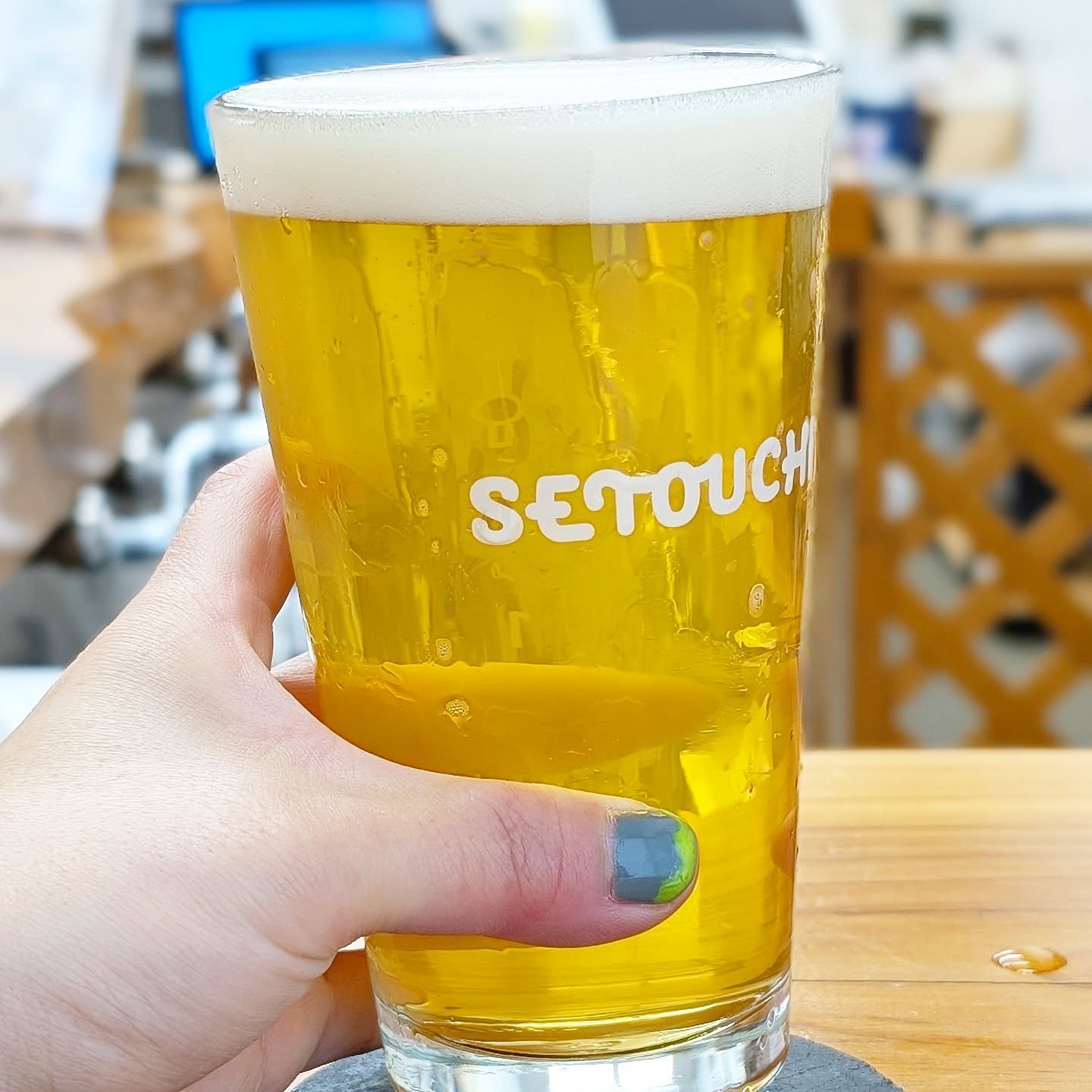 山本ホップが頂いたSETOUCHI BEERの「SETOUCHI LAGER」