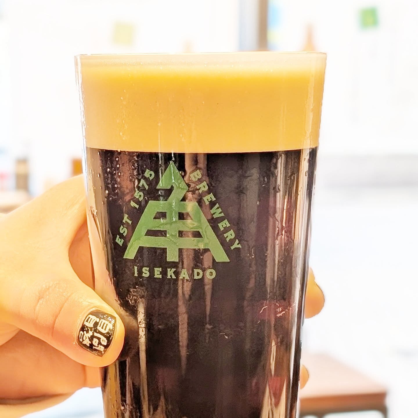 山本ホップが頂いた伊勢角屋麦酒の「なま角 スモークオイスタースタウト」